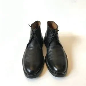 Bally | Shoes | Bally Black Leather Mid Top Chukka Boots 5  display picture 1